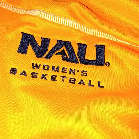 Northern Arizona University X Adidas Mockneck Sweater 3/4 Zip New Yellow Large - Picture 5 of 9